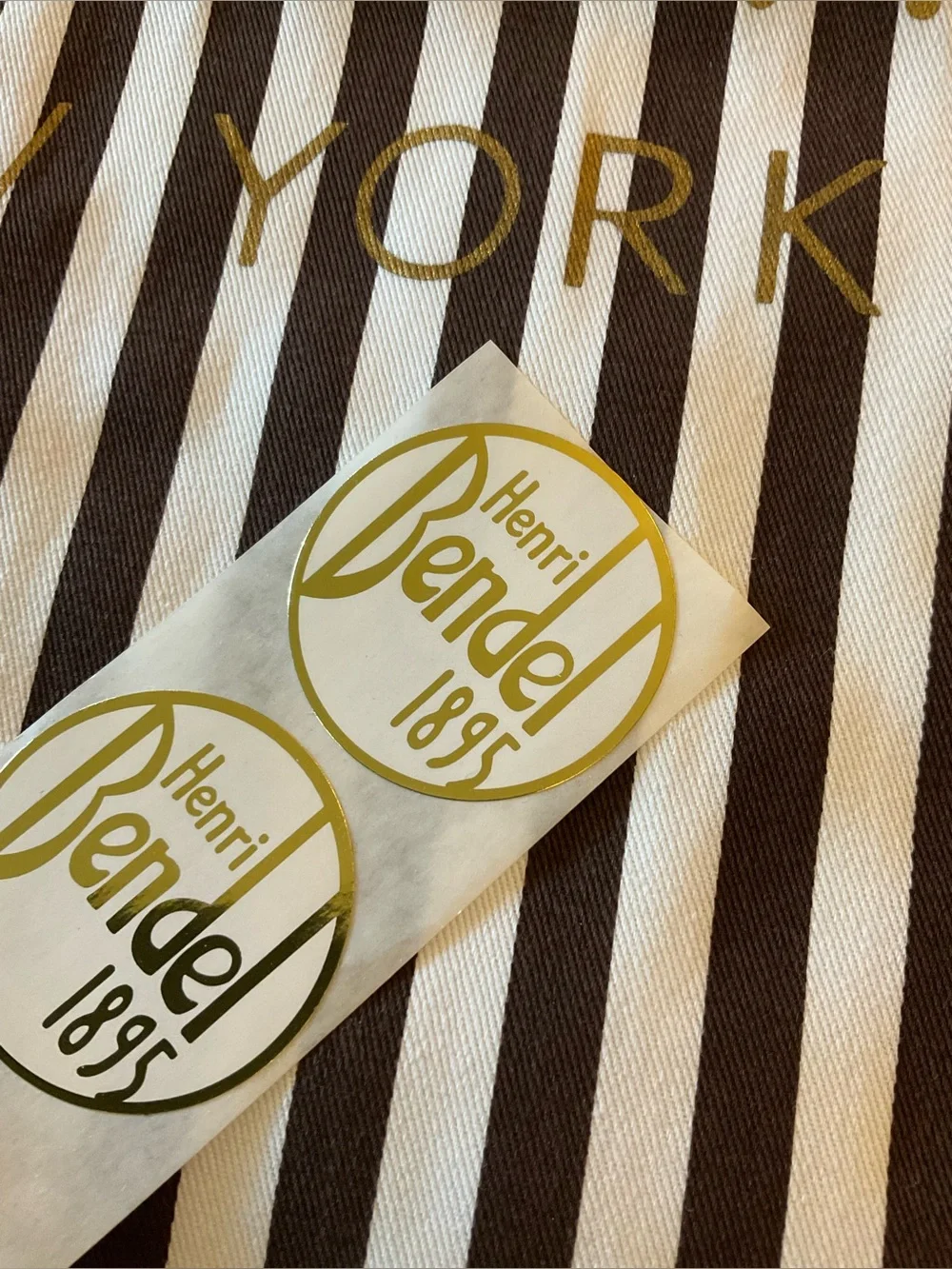 Set of 4 New Henri Bendel Embossed Gift Stickers